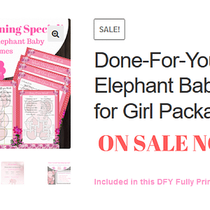 Elephant Baby Shower Theme Printables