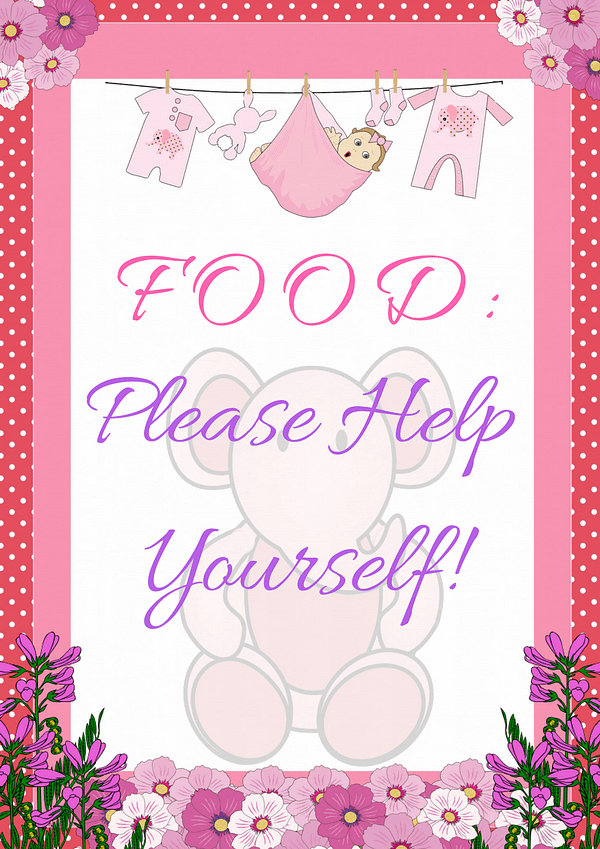 Pink Ellephant Food Sign